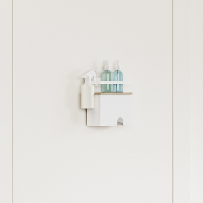 kopen Household lotion bottle organizer van koolstofstaal wandmontage magnetisch maskerrek online vervaardiging