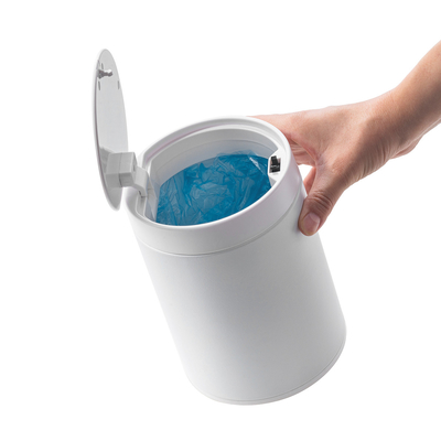 kopen 1.5L roestvrij staal bureau mini vuilnisbak met druk open deksel Ruimte Selectie online vervaardiging