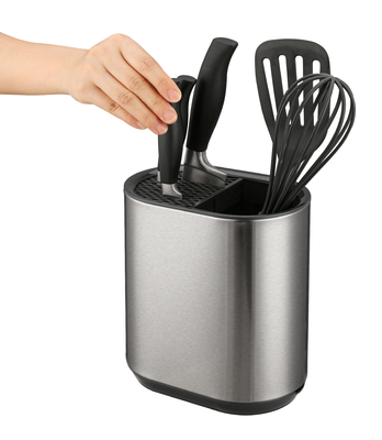 kopen Duurzaam staal keuken wastafel Caddy organisator met mes blok en houder online vervaardiging