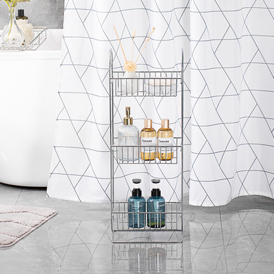 kopen Chroom Afwerking 3 Tiers Badkamer Douche Caddy Staande Type Roestvrij staal online vervaardiging