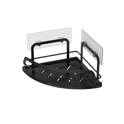 kopen Roestvrij staal wand gemonteerd douche caddy niet-vouwbare ijzeren draad rek met zuigbeker online vervaardiging
