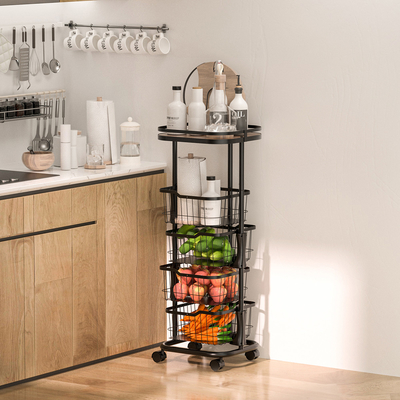 kopen Staand type metalen opslagmandje organisator trolley mandje voor functioneel ontwerp online vervaardiging