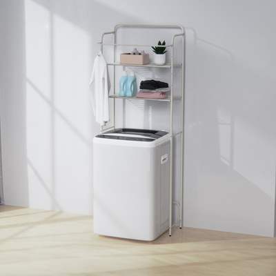 kopen 3 verdiepingen wasruimte plank over de wasmachine opslagrek badkamer organisator ruimtebesparende planken met staaf online vervaardiging