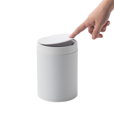 kopen Druk op Open 1.5L roestvrij staal Desktop Mini vuilnisbak voor kantoor- en huishoudelijk afval online vervaardiging