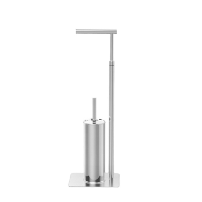 kopen Badkamertoiletborstel met platte bodem en papieren houder 18*22*67cm Schoonmaakborstel online vervaardiging