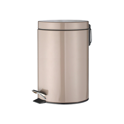 kopen Rolbedekking Type 3L/5L/8L/12L/20L/30L SS Ronde vuilnisbak voor thuisruimte roestvrij staal voetpedaal vuilnisbak online vervaardiging