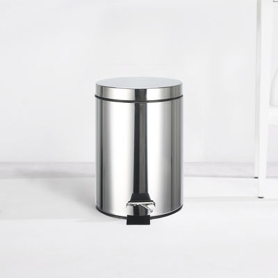 kopen Rolling Cover Foot Pedal Bin roestvrijstalen vuilnisbak in 3L/5L/8L/12L/20L/30L maten voor modern en hygiënisch afvalbeheer online vervaardiging