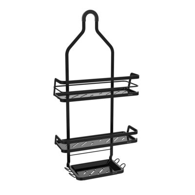 kopen Stijlvolle badkamer organisator hangend ijzeren draad rek roestvrij staal muur gemonteerd kraan douche caddy online vervaardiging