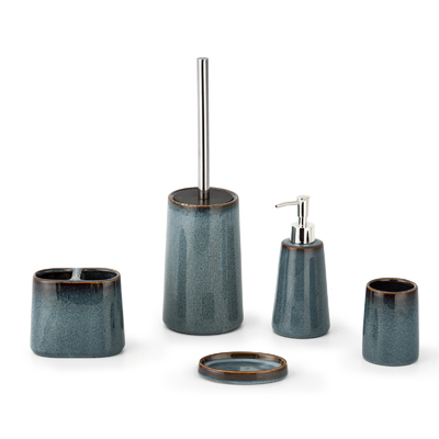 kopen Premium keramische badkamer accessoires Set Foam Dispenser Zeep Dispenser Tandborstelhouder online vervaardiging