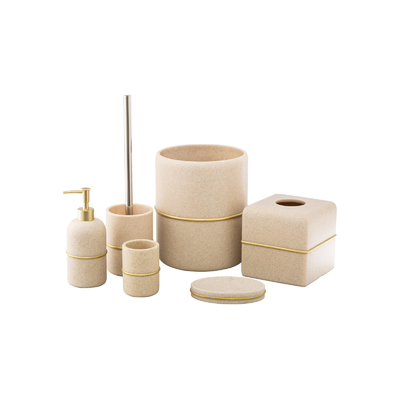 kopen Gold Strip Style Hars Zeep Foam Dispenser Tandborstel Houder Badkamer Accessoires online vervaardiging