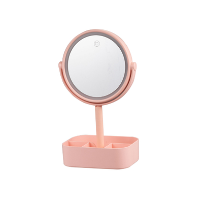 kopen Plastic led licht make-up spiegel met dierlijke oren en juwelen organisator doos online vervaardiging