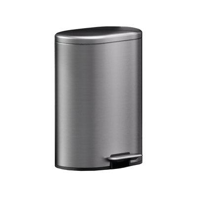 kopen Rectangular Soft Close Pedal Bin met ANTI-FINGERPRINT functie en Duurzaam roestvrij staal Materiaal afgeronde rechthoekige vuilnisbak online vervaardiging