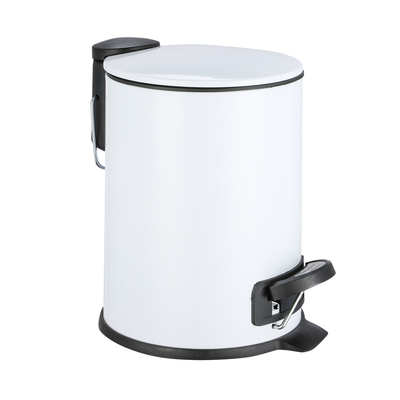 kopen Voetpedaalstructuur 3L/5L/12L/20L/30L BSCI Huishoudelijke pedaalbak Ronde roestvrijstalen vuilnisbak met dunne deksel online vervaardiging