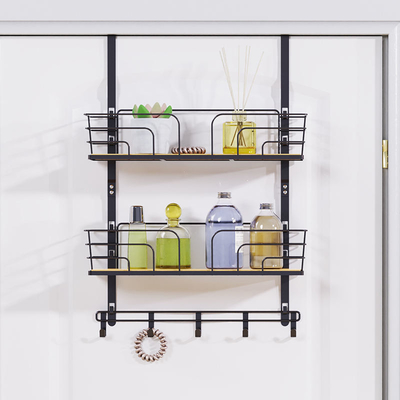 Metalen badkamer Kleine hangende douche trollie, douche hoek rek haakjes
