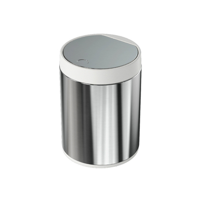 Ondersteuningsruimte Selectie 1.5L OEM roestvrij staal Desktop Mini vuilnisbak met druk open