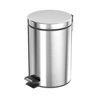 Keuken Huishoudelijke vuilnisbakken Duurzaam 3L/5L/12L/20L/30L Staande roestvrijstalen vuilnisbak met zachte sluiting en voetpedaal