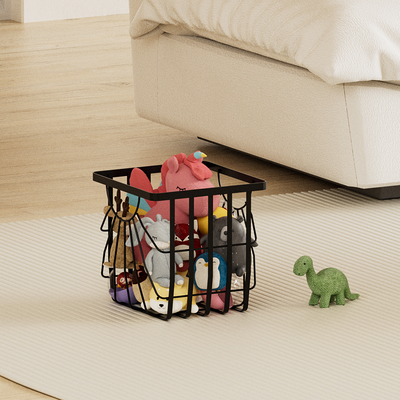 Gebruiksvoorzieningen IJZEN Opbergmandjes Organisator Containers Voor Huis Kasten Pantry Kasten Keuken Koelkast Fruit Make-up Metalen Draadmandje