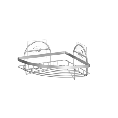 Gemakkelijk te installeren zonder boorwerk Wandgebouwde douche Caddy Roestvrij staal Hoek Douche Rack Voor badkamer