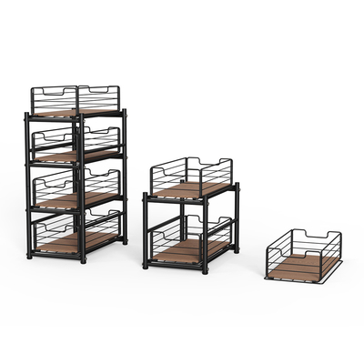 Afneembare Keukenorganisator Spice Rack Schap Organisator Keukenopslagoplossingen Carbon Steel Kasplank