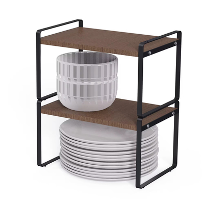 Staand type Hout element Modern design organisator Huishoudelijk multifunctioneel Stijlvol metalen keuken organisator