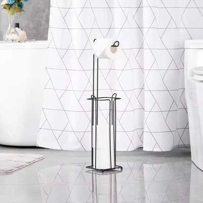 Badkamer staande papier dispenser toiletpapier roll opslag plank toiletpapier houder