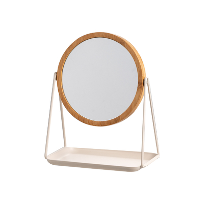 ronde toonbank Make-up Spiegel met juwelenbak