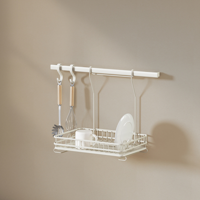 Spice Rack Hangende Keuken Berging Rack In Wit Muurtype Voor Georganiseerde En Ruime Keuken