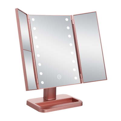 Opvouwbare elegantie van Vanity Mirror met platte en bevel rand