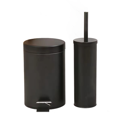 Rolbedekking Type 3L/5L/8L/12L/20L/30L SS Ronde vuilnisbak voetpedaalbak roestvrijstalen vuilnisbak voor thuis
